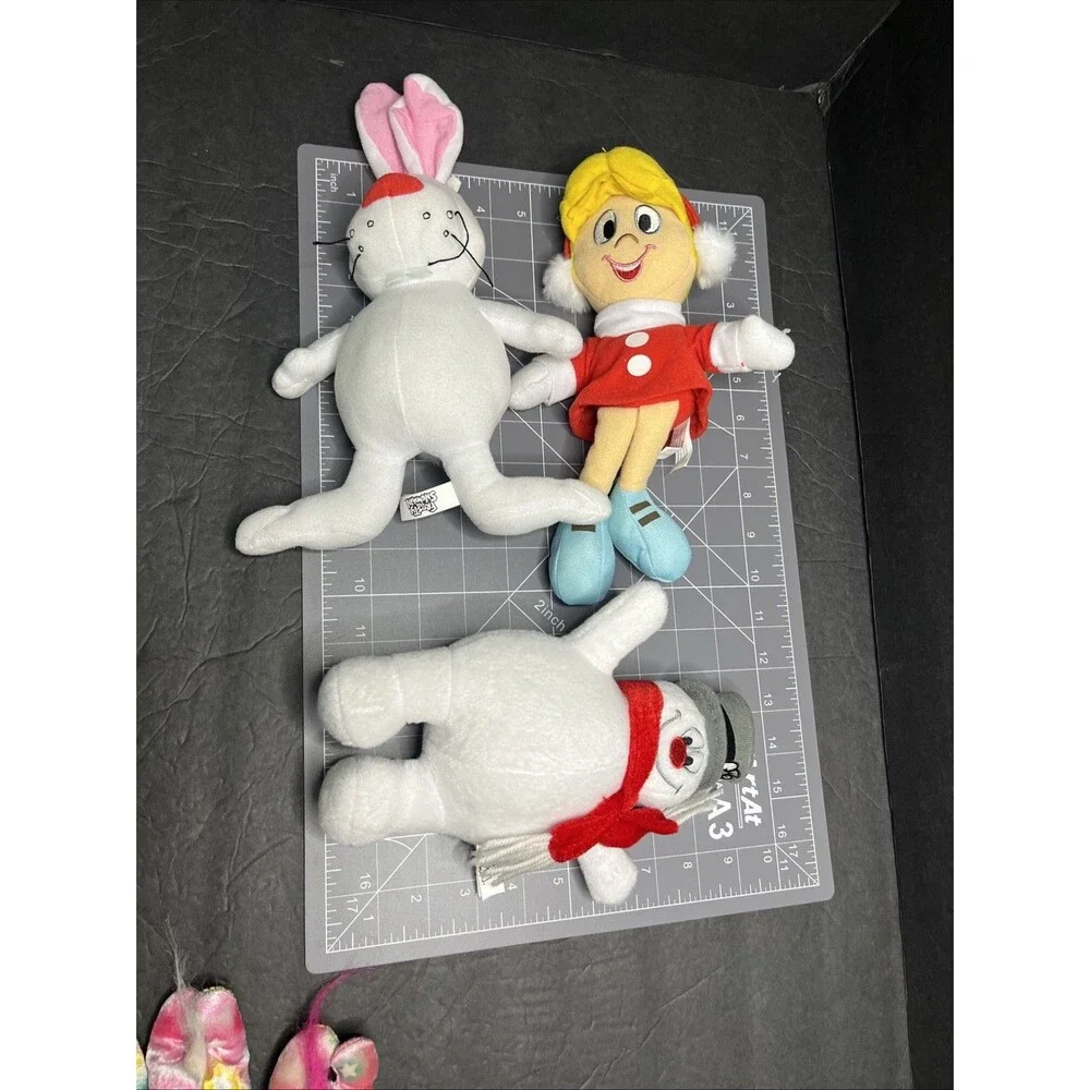 Set of 3 Frosty Plush Toys Frosty, Karen, Hocus Pocus Rabbit 9-11 inches